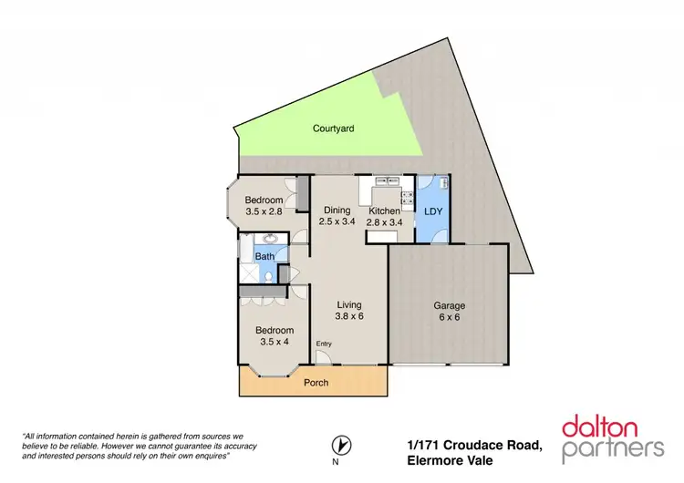 Floorplan of Homely villa listing, 1/171 Croudace Road, Elermore Vale NSW 2287