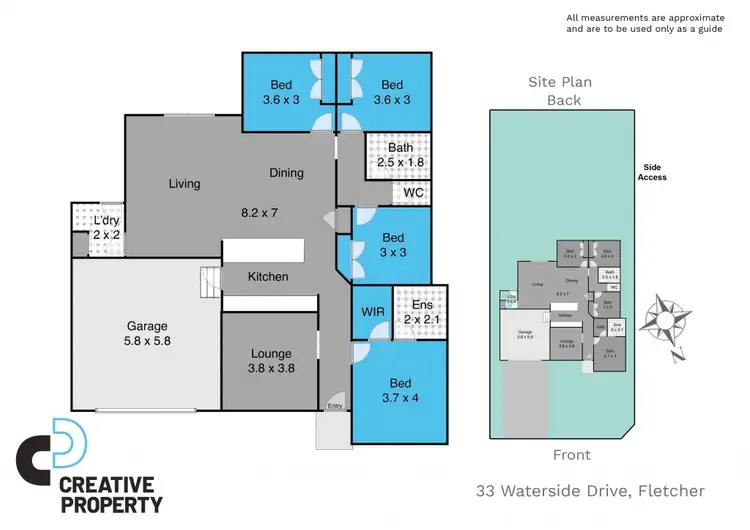 Floorplan of Homely house listing, 33 Waterside Drive, Fletcher NSW 2287