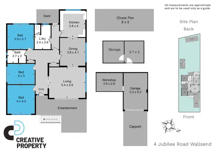 Floorplan of Homely house listing, 4 Jubilee Road,, Wallsend NSW 2287