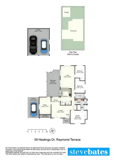 Floorplan of Homely house listing, 59 Hastings Drive, Raymond Terrace NSW 2324