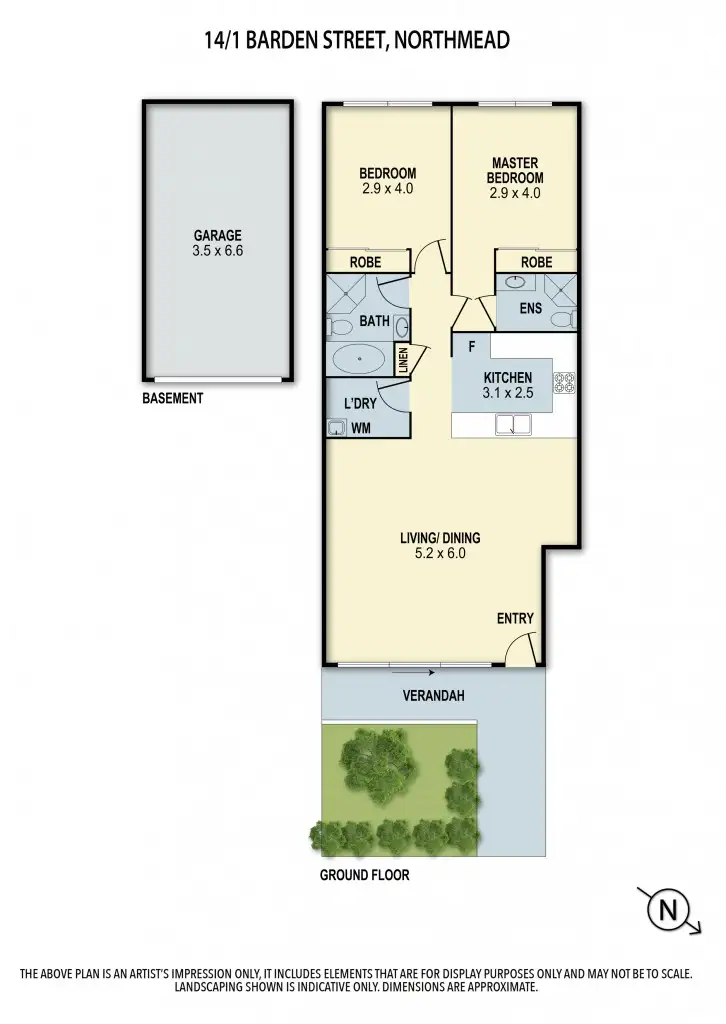 Floorplan of Homely unit listing, 14/1 Barden Street, Northmead NSW 2152