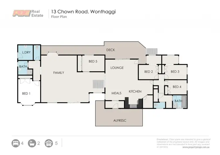 Floorplan of Homely house listing, 13 Chown Road, Wonthaggi VIC 3995