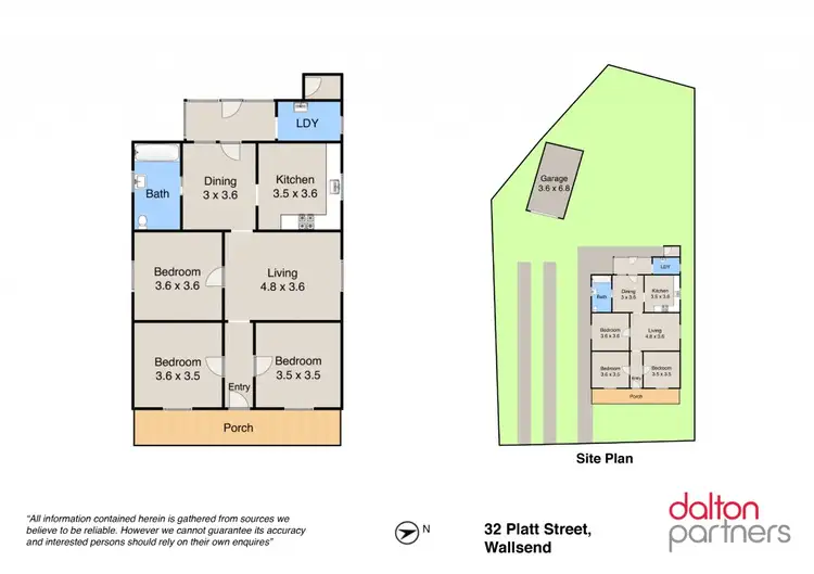 Floorplan of Homely house listing, 32 Platt Street, Wallsend NSW 2287