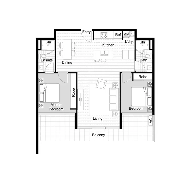 Floorplan of Homely house listing, 140/7 Irving Street, Phillip ACT 2606
