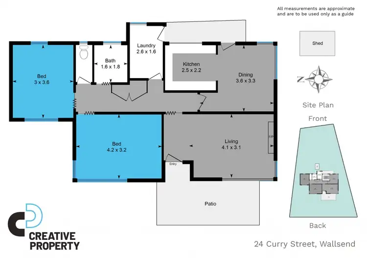 Floorplan of Homely house listing, 24 Curry Street, Wallsend NSW 2287