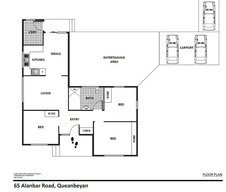Floorplan of Homely house listing, 65 Alanbar Street, Karabar NSW 2620