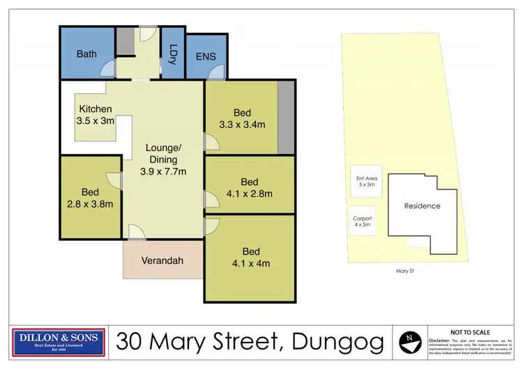 Floorplan of Homely house listing, 30 Mary Street, Dungog NSW 2420
