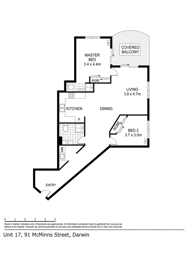 Floorplan of Homely apartment listing, 17/91 McMinn Street, Darwin NT 800