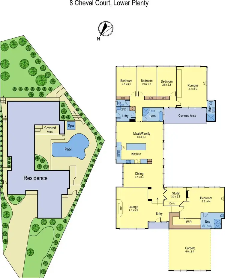 Floorplan of Homely house listing, 8 Cheval Court, Lower Plenty VIC 3093