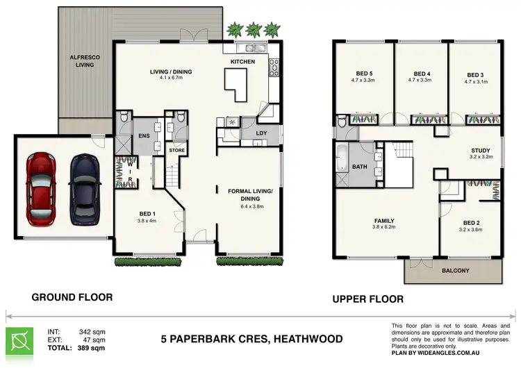 Floorplan of Homely house listing, 5 Paperbark Crescent, Heathwood QLD 4110