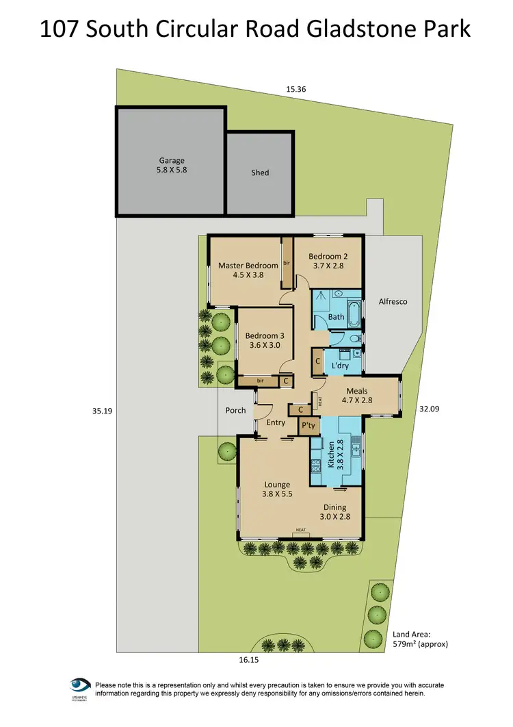 Floorplan of Homely house listing, 107 South Circular Road, Gladstone Park VIC 3043