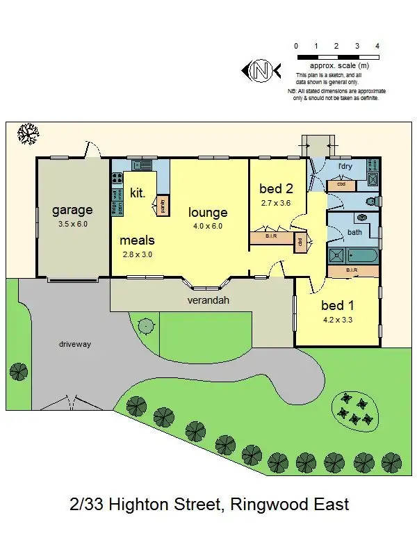 Floorplan of Homely unit listing, 2/33 Highton Street, Ringwood East VIC 3135