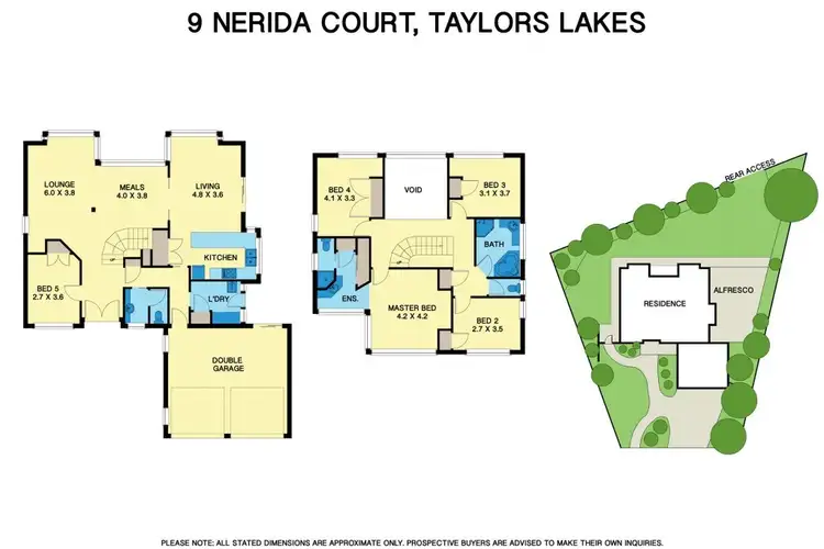 Floorplan of Homely house listing, 9 Nerida Court, Taylors Lakes VIC 3038