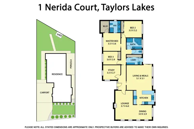 Floorplan of Homely house listing, 1 Nerida Court, Taylors Lakes VIC 3038