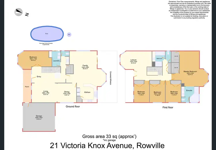 Floorplan of Homely house listing, 21 Victoria Knox Avenue, Rowville VIC 3178