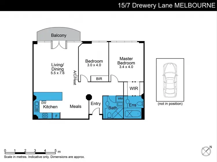 Floorplan of Homely apartment listing, 15/7 Drewery Lane, Melbourne VIC 3000