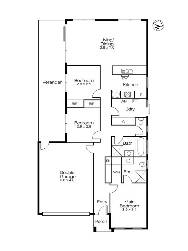 Floorplan of Homely house listing, 9 Duke Street, Avoca VIC 3467