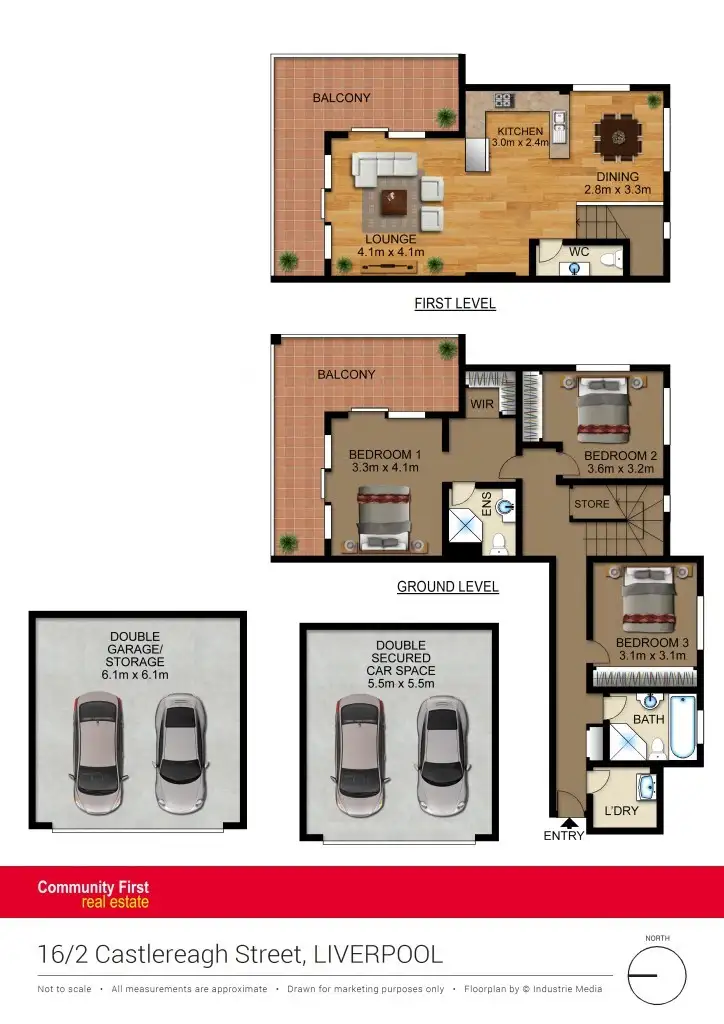 Floorplan of Homely apartment listing, 16/2 Castlereagh Street, Liverpool NSW 2170