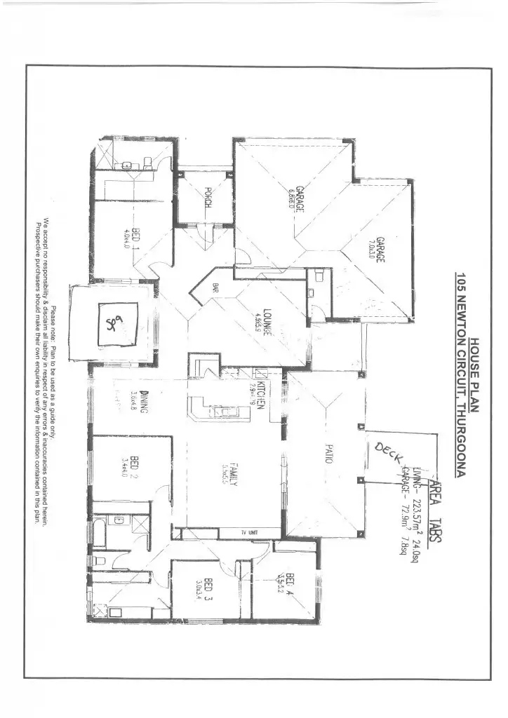 Floorplan of Homely house listing, 105 Newton Circuit, Thurgoona NSW 2640