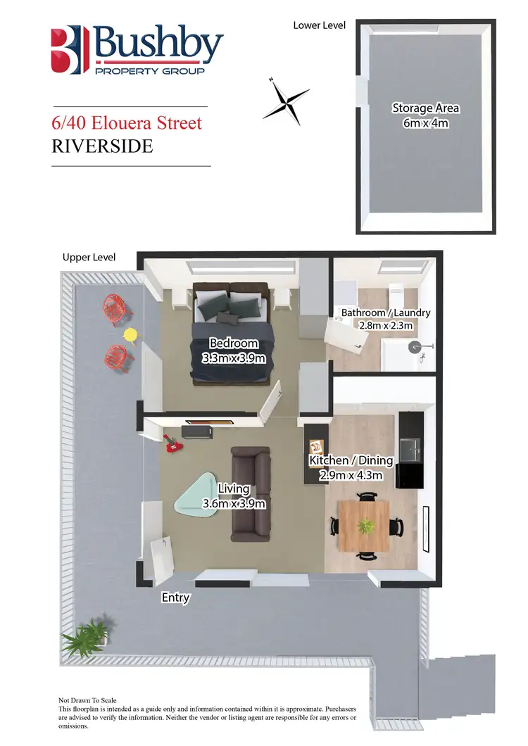 Floorplan of Homely unit listing, 6/40 Elouera Street, Riverside TAS 7250