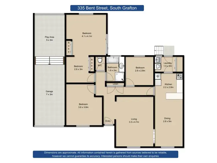 Floorplan of Homely house listing, 335 Bent Street, South Grafton NSW 2460