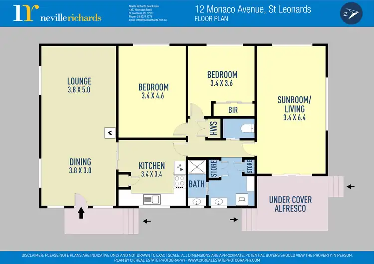 Floorplan of Homely house listing, 12 Monaco Avenue, St Leonards VIC 3223