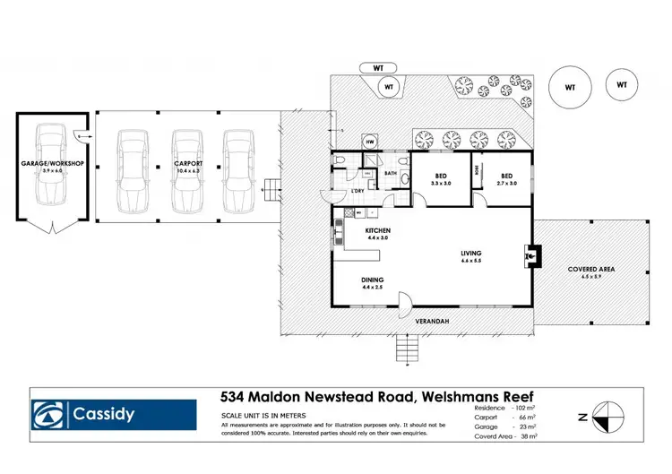 Floorplan of Homely house listing, 534 Maldon-Newstead Road, Welshmans Reef VIC 3462