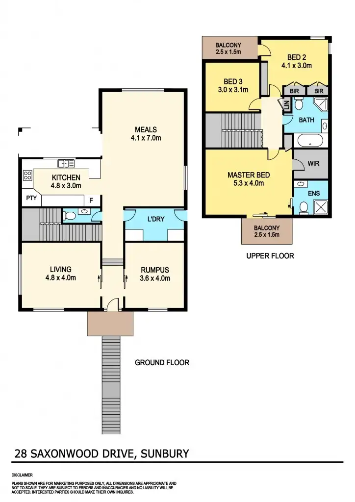 Floorplan of Homely house listing, 28 Saxonwood Drive, Sunbury VIC 3429