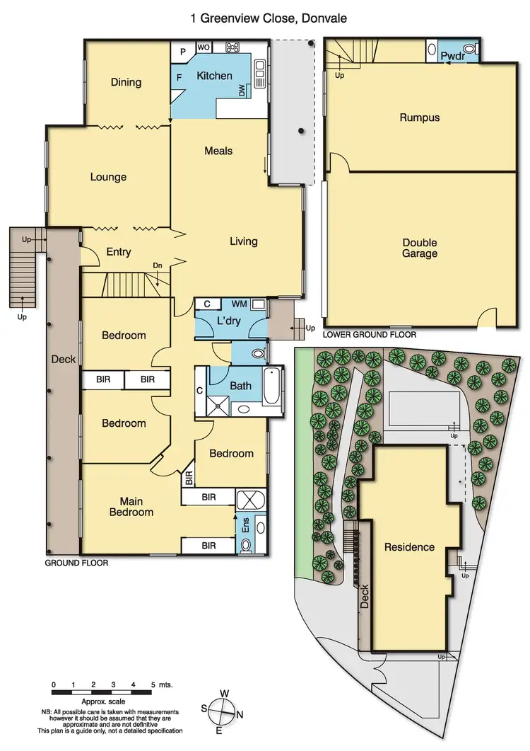 Floorplan of Homely house listing, 1 Greenview Close, Donvale VIC 3111