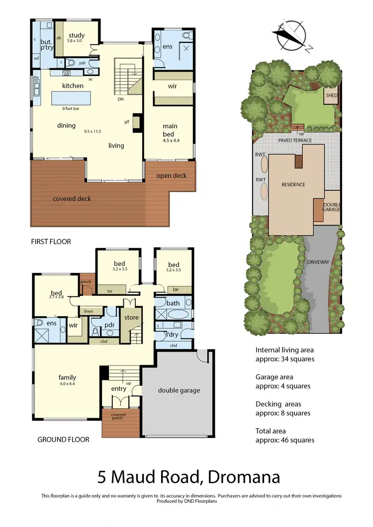 Floorplan of Homely house listing, 5 Maud Road, Dromana VIC 3936