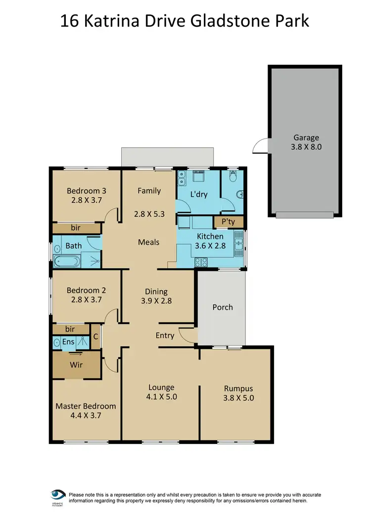 Floorplan of Homely house listing, 16 Katrina Drive, Gladstone Park VIC 3043