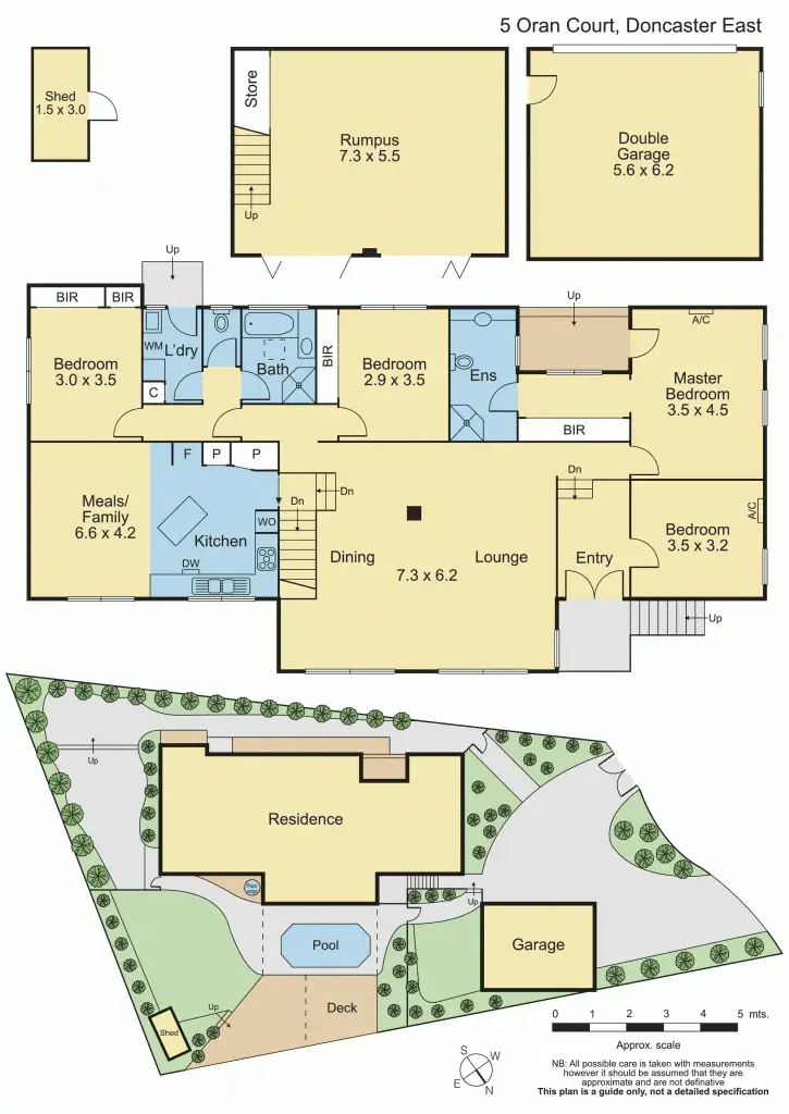Floorplan of Homely house listing, 5 Oran Court, Doncaster East VIC 3109