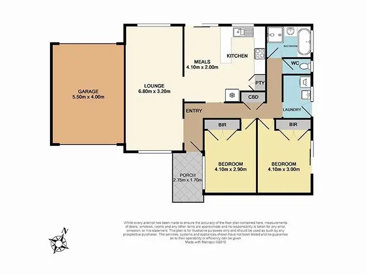 Floorplan of Homely unit listing, 2/1 Bemersyde Drive, Berwick VIC 3806