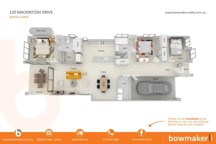 Floorplan of Homely house listing, 120 Mackintosh Drive, North Lakes QLD 4509