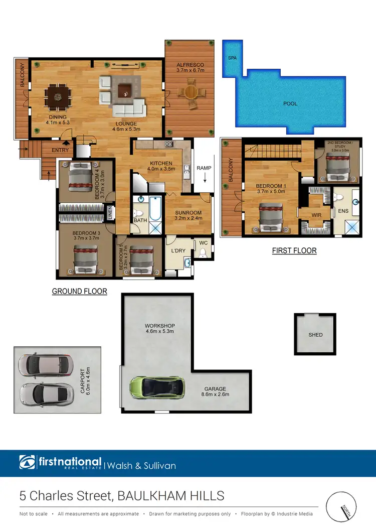 Floorplan of Homely house listing, 5 Charles Street, Baulkham Hills NSW 2153