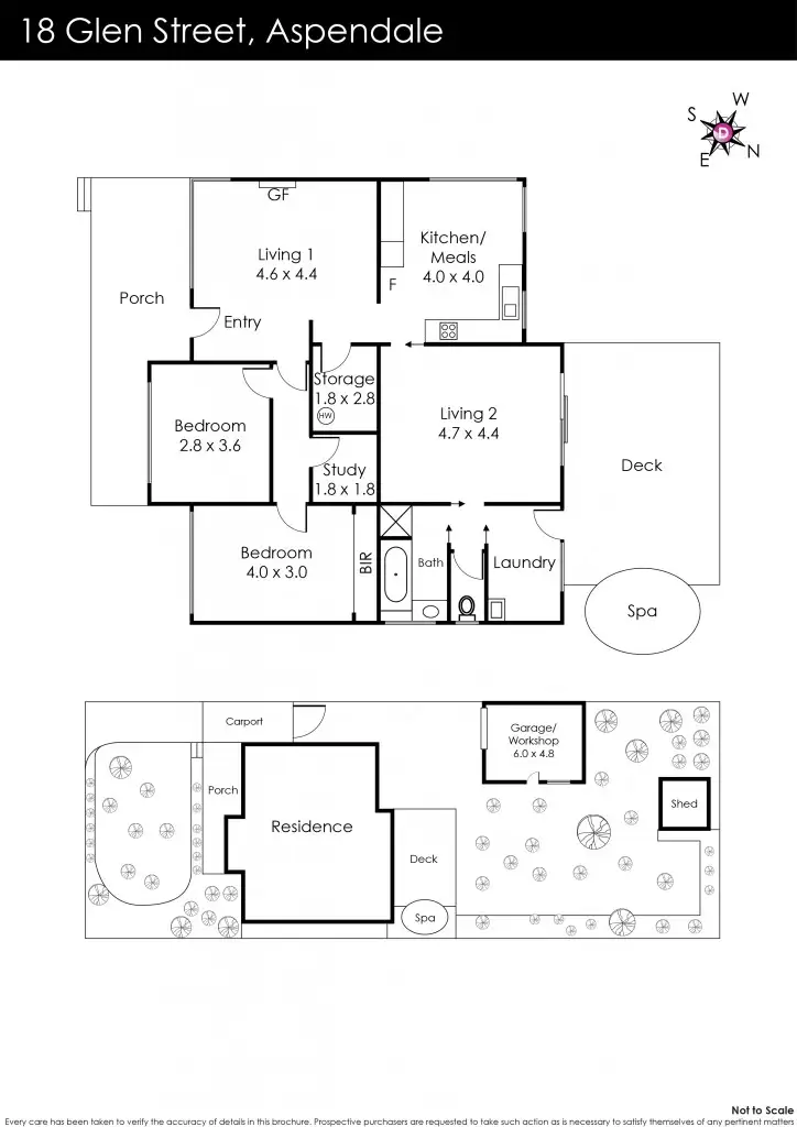 Floorplan of Homely house listing, 18 Glen Street, Aspendale VIC 3195