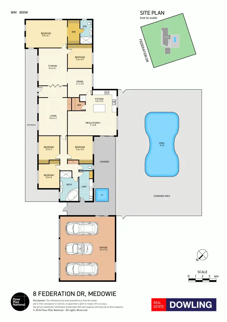 Floorplan of Homely house listing, 8 Federation Drive, Medowie NSW 2318