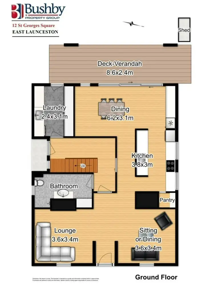 Floorplan of Homely house listing, 12 St Georges Square, East Launceston TAS 7250