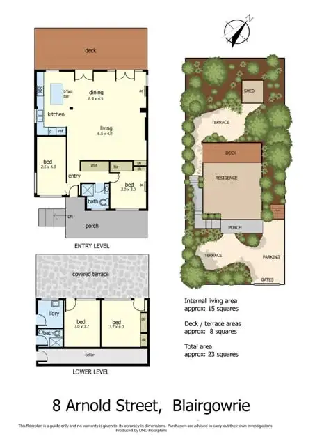 Floorplan of Homely house listing, 8 Arnold Street, Blairgowrie VIC 3942