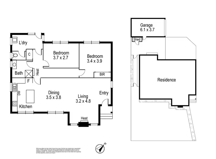 Floorplan of Homely house listing, 1/21 Kerang Avenue, Reservoir VIC 3073