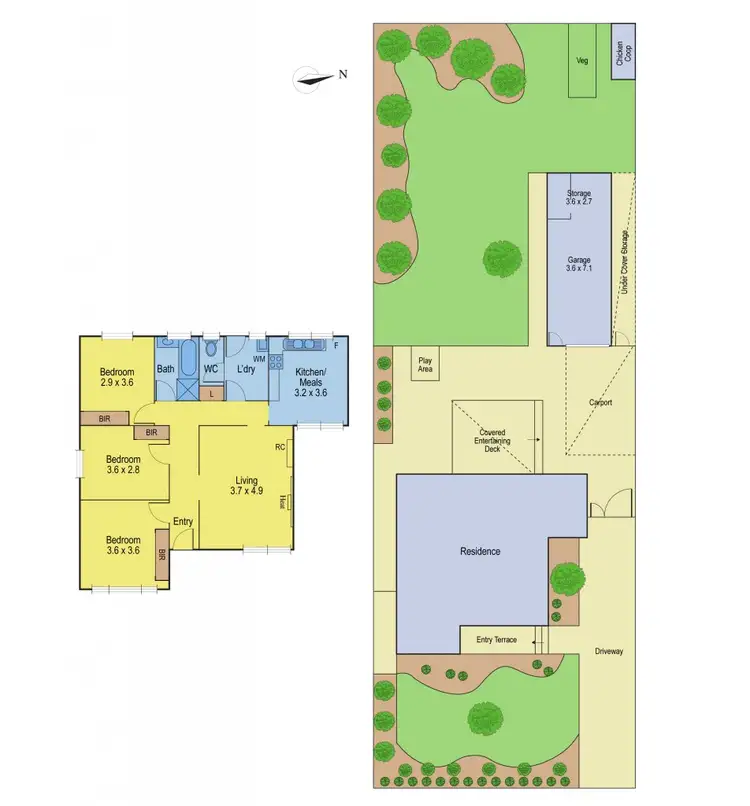 Floorplan of Homely house listing, 4 O'Brien Street, Newcomb VIC 3219