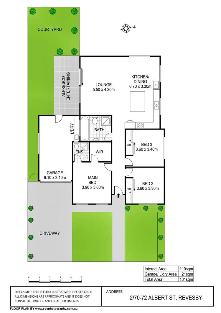 Floorplan of Homely villa listing, 2/70-72 Albert Street, Revesby NSW 2212