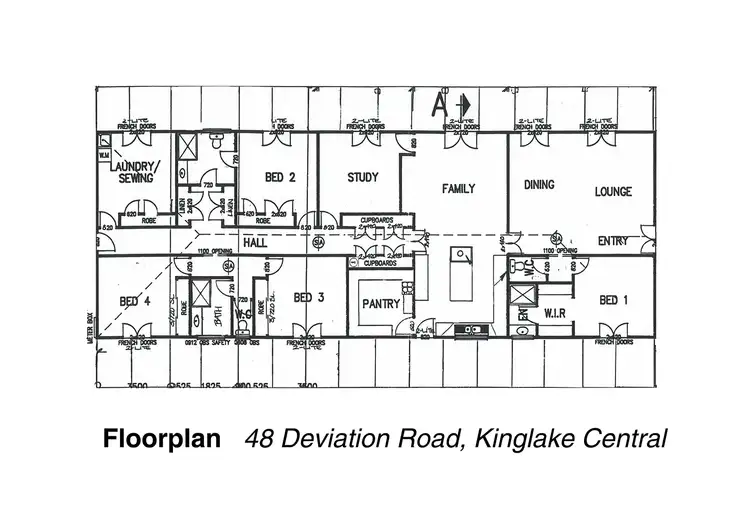Floorplan of Homely house listing, 48 Deviation Road, Kinglake VIC 3763