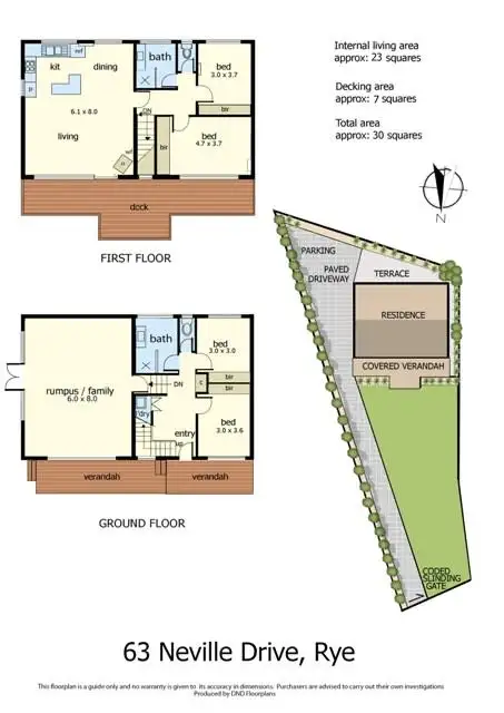 Floorplan of Homely house listing, 63 Neville Drive, Rye VIC 3941