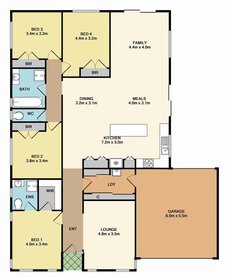 Floorplan of Homely house listing, 10 Tambo Circuit, Whittlesea VIC 3757