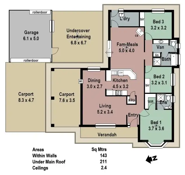 Floorplan of Homely house listing, 9 Gardenia Drive, Woodside SA 5244