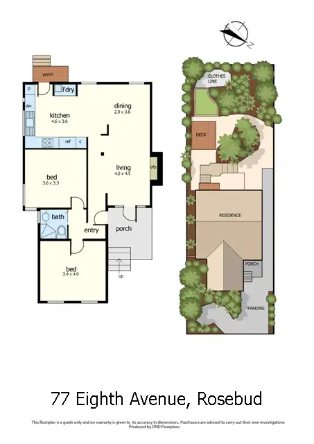 Floorplan of Homely house listing, 77 Eighth Avenue, Rosebud VIC 3939
