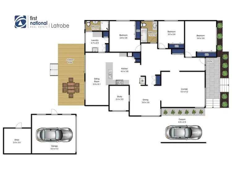 Floorplan of Homely house listing, 49 Latrobe Road, Morwell VIC 3840