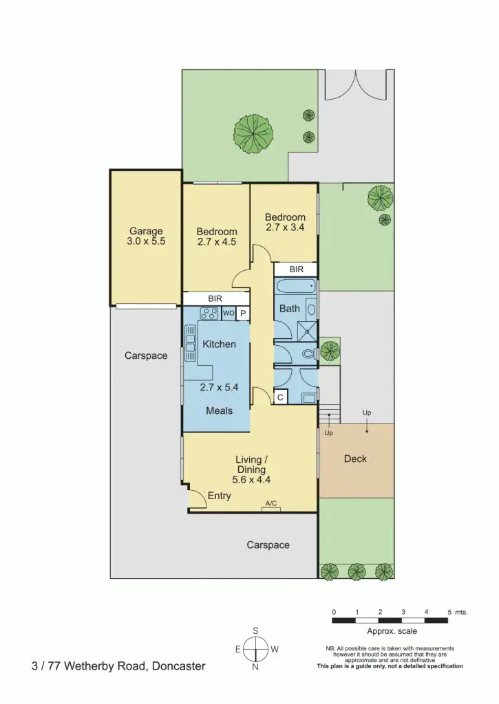 Floorplan of Homely unit listing, 3/77 Wetherby Road, Doncaster VIC 3108