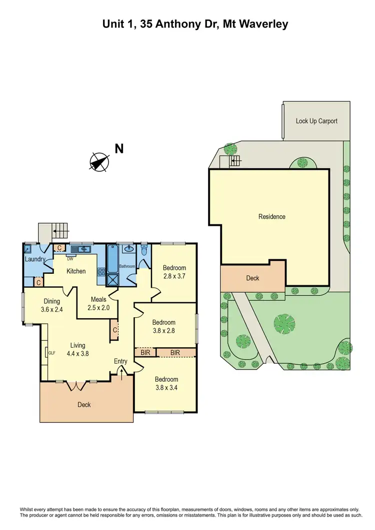 Floorplan of Homely townhouse listing, 1/35 Anthony Drive, Mount Waverley VIC 3149